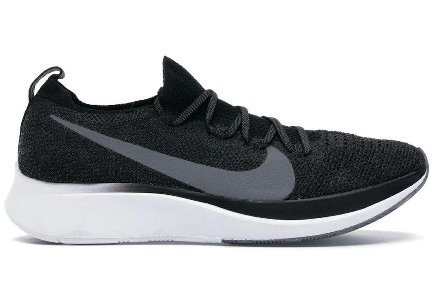 ナイキ ズーム フライニット 黒色 ブラック 白色 ホワイト ズームフライ スニーカー メンズ NIKE ZOOM FLY FLYKNIT BLACK GUNSMOKE / BLACK GUNSMOKE WHITE