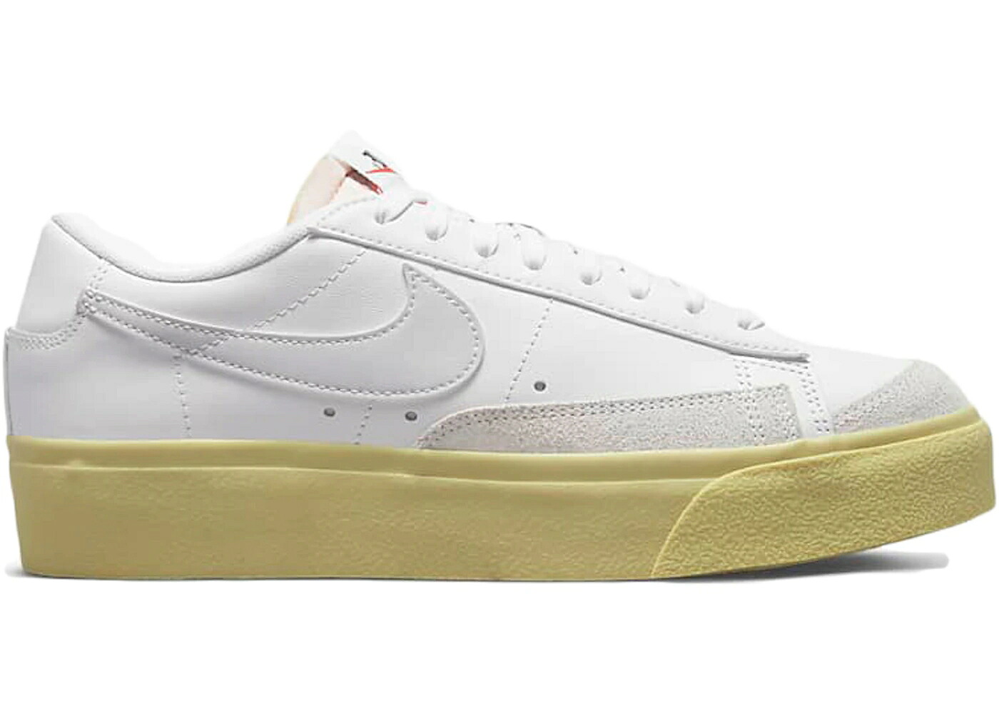 ナイキ ブレイザー 白いこと 白いこと 黒いこと 黒いこと WOMEN\u0027S スニーカー レディース NIKE BLAZER LOW PLATFORM WHITE LEMON WASH (WOMEN\u0027S) / WHITE LEMON WASH BLACK WHITE