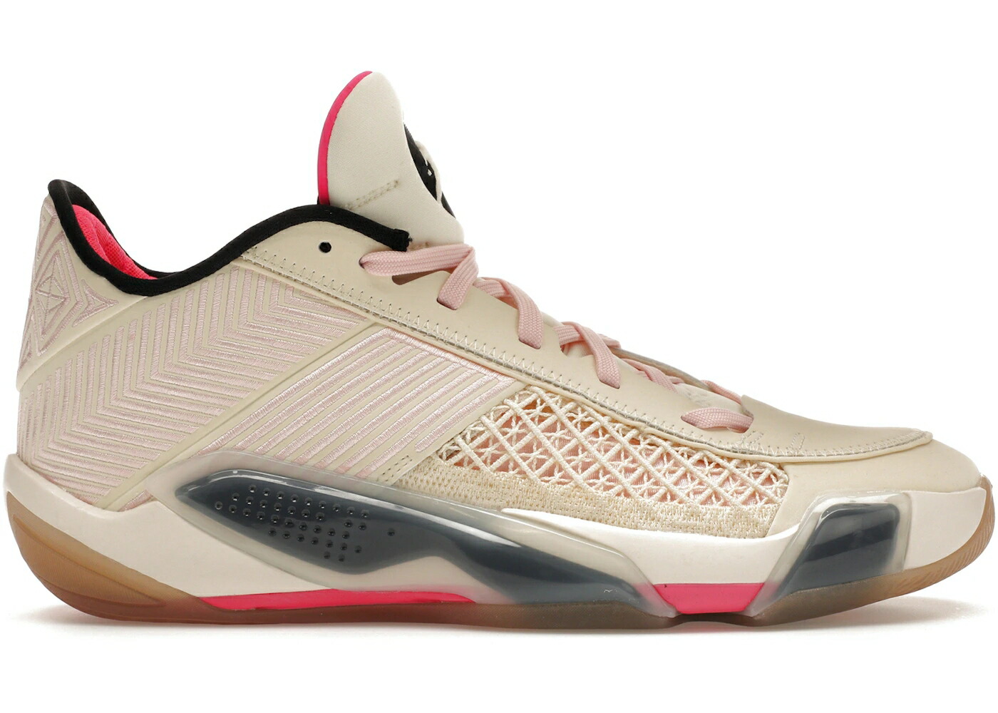 ナイキ ジョーダン 黒色 ブラック スニーカー メンズ JORDAN 38 LOW COCONUT MILK (TRANSLUCENT SOLE) / COCONUT MILK BLACK ATMOSPHERE