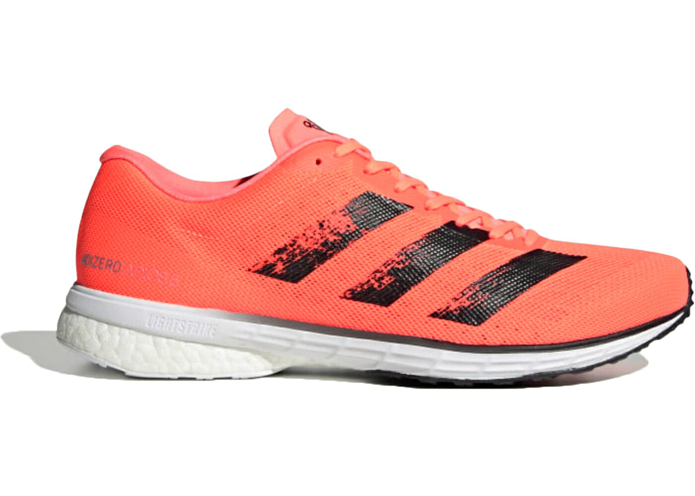 アディダス アディゼロ アディオス コア 黒色 ブラック スニーカー メンズ ADIDAS ADIZERO ADIOS 5 SIGNAL CORAL / SIGNAL CORAL CORE BLACK CLOUD