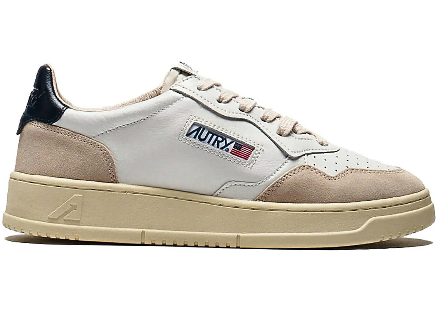 なめし革 白いこと 白いこと 青み 青色 WOMEN\u0027S スニーカー レディース AUTRY MEDALIST LEATHER LOW WHITE BLUE (WOMEN\u0027S) / WHITE BLUE