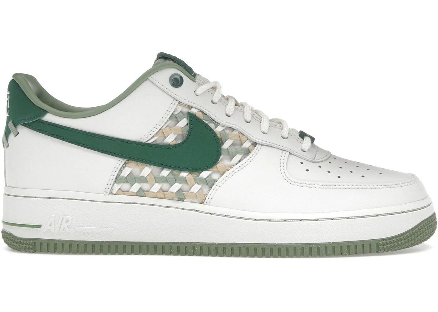ナイキ 割り増し金 緑 緑であること 空軍 \u002707 スニーカー メンズ NIKE AIR FORCE 1 LOW PREMIUM NAI-KE BAMBOO WEAVE SAIL GORGE GREEN / SAIL GORGE GREEN PISTACHIO