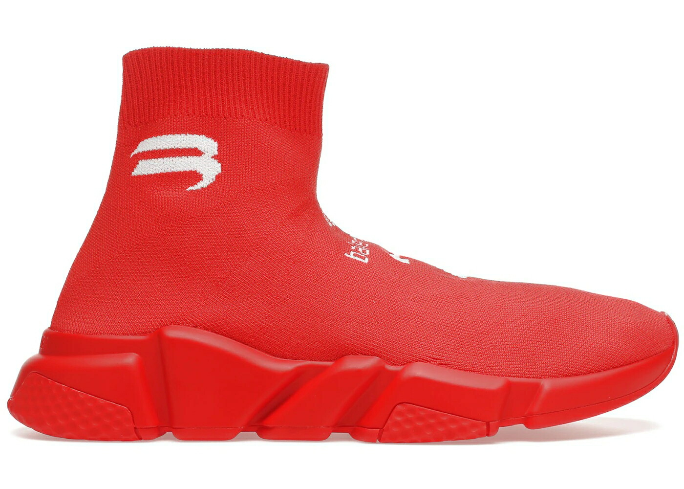 バレンシアガ スピード サッカー 赤 レッド 白色 ホワイト スニーカー メンズ BALENCIAGA SPEED SOCCER RUNNER INTENSE RED WHITE /