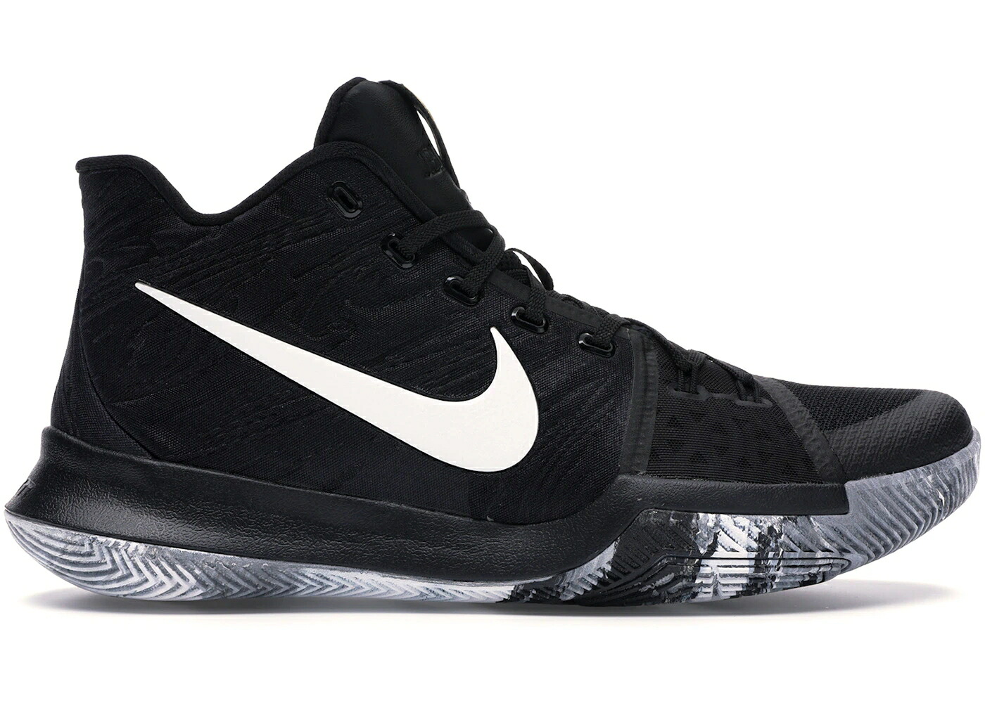 ナイキ カイリー 黒いこと 黒いこと 白いこと 白いこと スニーカー メンズ NIKE KYRIE 3 BHM (2017) / BLACK WHITE WHITE