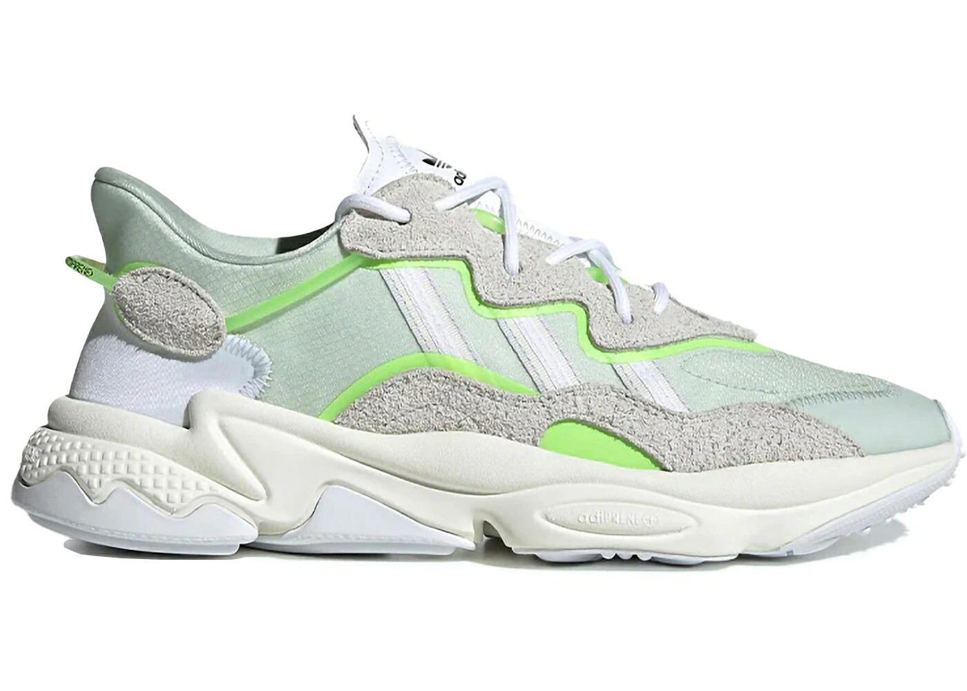 アディダス 緑 グリーン 白色 ホワイト スニーカー メンズ ADIDAS OZWEEGO DASH GREEN / DASH GREEN CLOUD WHITE SIGNAL