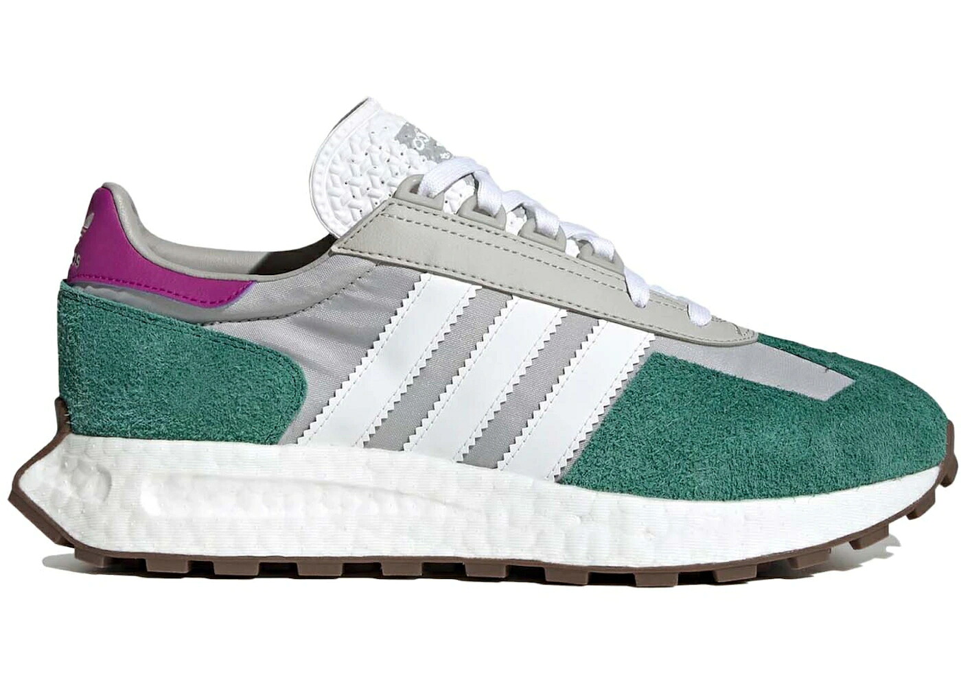 アディダス 灰色 グレー 緑 グリーン 紫 パープル 白色 ホワイト スニーカー メンズ ADIDAS RETROPY E5 GREY COLLEGIATE GREEN PURPLE / GREY TWO CLOUD WHITE COLLEGIATE