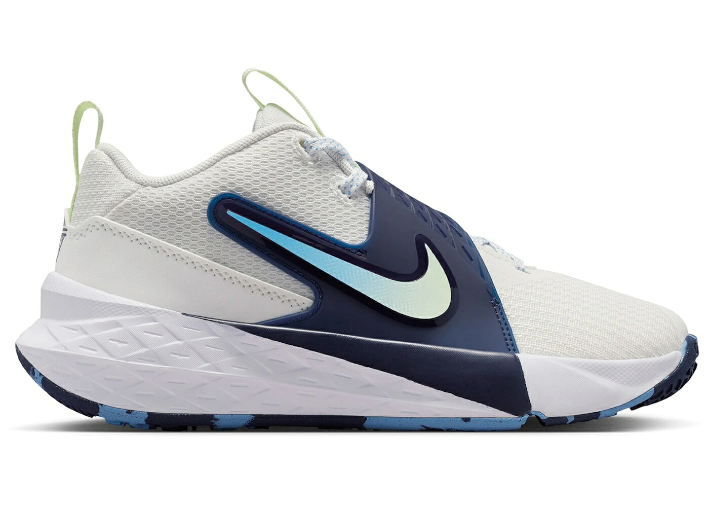 ナイキ チーム 白色 ホワイト 紺色 ネイビー ジュニア キッズ NIKE TEAM HUSTLE D 12 WHITE MIDNIGHT NAVY VOLT TINT (GS) / SUMMIT WHITE MIDNIGHT NAVY ベビー マタニティ スニーカー