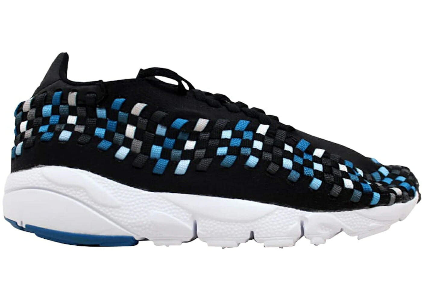 ナイキ ウーブン 黒色 ブラック 青色 ブルー 白色 ホワイト スニーカー メンズ NIKE AIR FOOTSCAPE WOVEN NM BLACK/BLUE JAY-WHITE / BLACK BLUE JAY WHITE