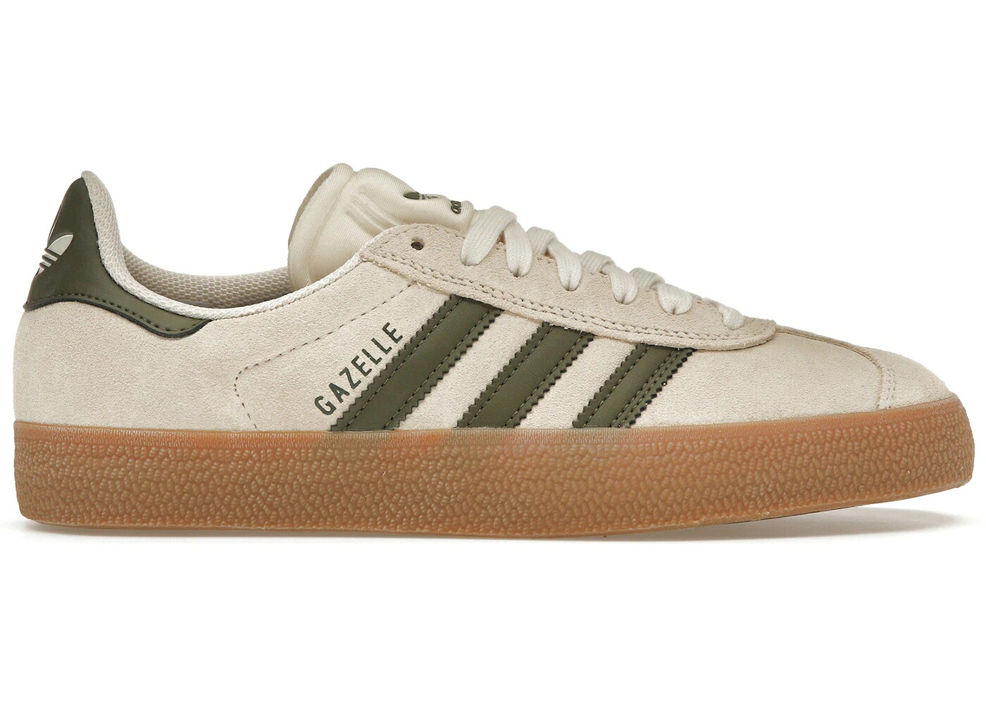 アディダス ガゼル オリーブ スニーカー メンズ ADIDAS GAZELLE ADV ECRU TINT FOCUS OLIVE / ECRU TINT FOCUS OLIVE GUM