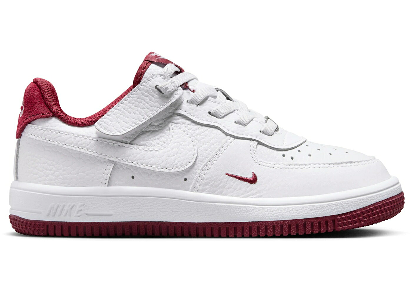 ナイキ 白いこと 白いこと 野球クラブ 赤 赤いこと お坊っちゃん キッズ NIKE FORCE 1 LOW LV8 EASYON WHITE TEAM RED (なおなお書き) / WHITE TEAM RED WHITE もの言う花 マタニティ スニーカー