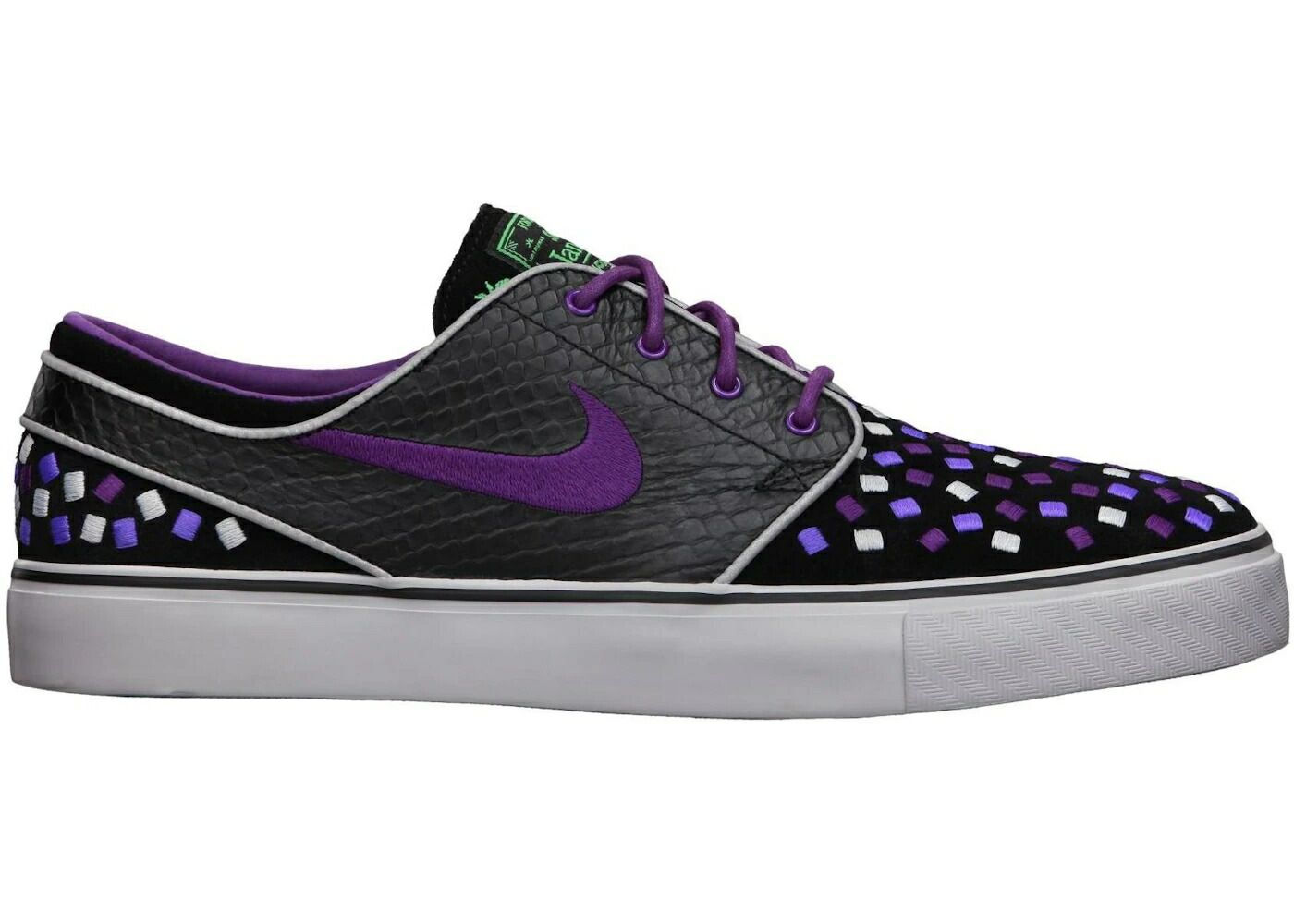 ナイキ エスビー 黒色 ブラック 灰色 グレー スニーカー メンズ NIKE SB STEFAN JANOSKI DOERNBECHER (2013) / BLACK BRIGHT GRAPE WOLF GREY