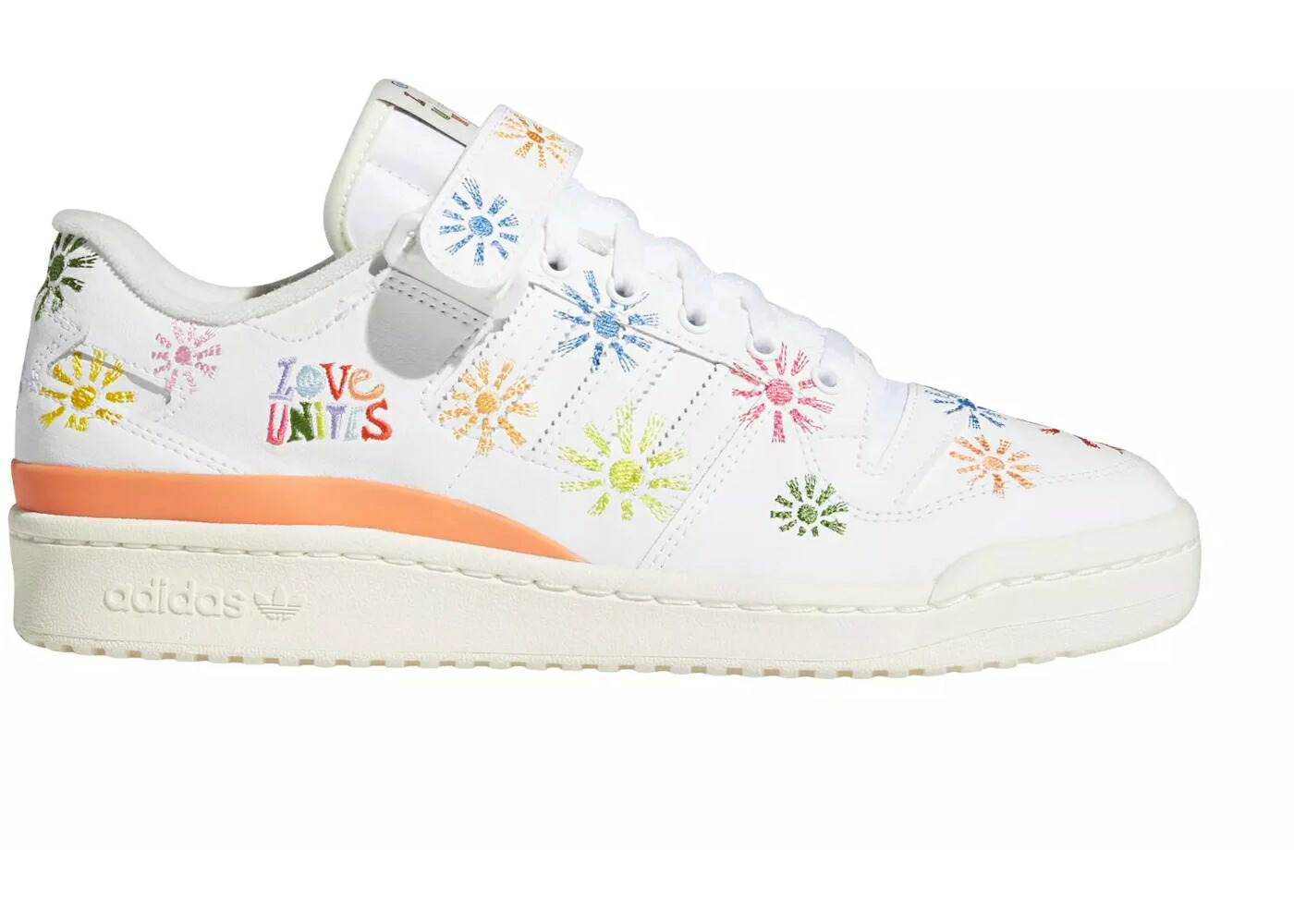 アディダス フォーラム 白色 ホワイト ピンク スニーカー メンズ ADIDAS FORUM LOW LOVE UNITES PRIDE (2021) / CLOUD WHITE TRUE PINK OFF WHITE