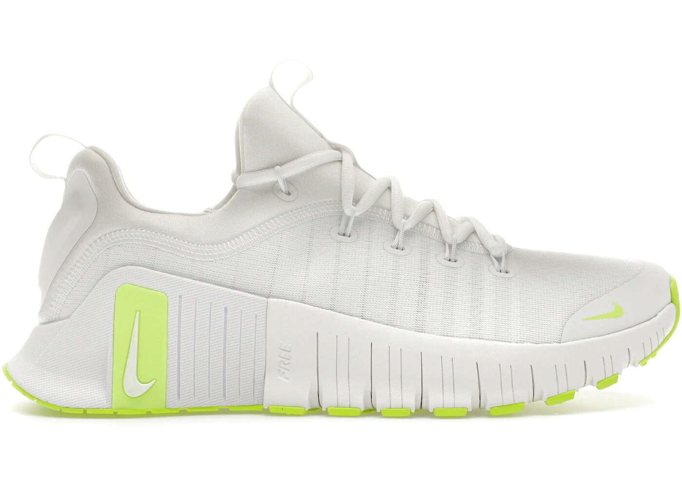 ナイキ 無償性 白いこと 白いこと スニーカー メンズ NIKE FREE METCON 6 WHITE VOLT / WHITE WHITE VOLT