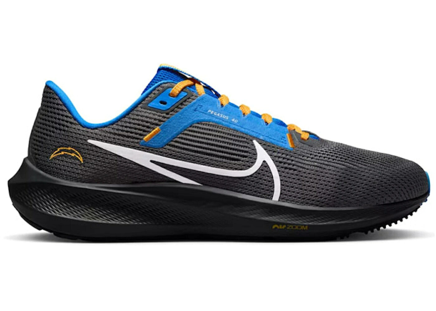ナイキ ペガサス チャージャーズ 青碧 青碧 天使の都市 スニーカー メンズ NIKE PEGASUS 40 LOS ANGELES CHARGERS / ANTHRACITE ITALY BLUE UNIVERSITY