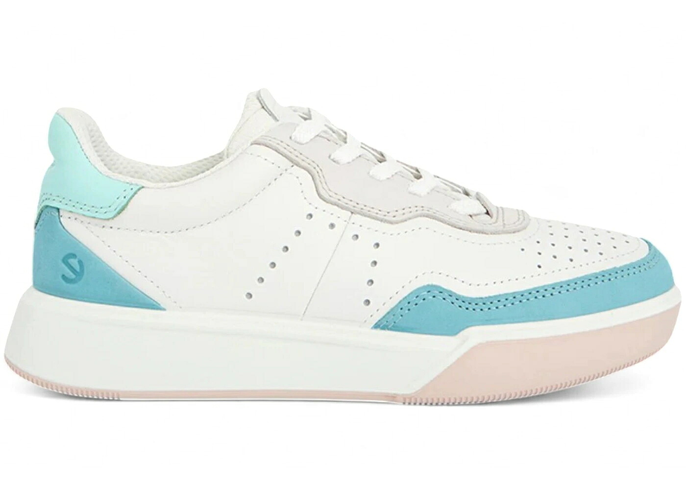 山びこ 表どおり 厚地の外套 白いこと 白いこと 青み 青色 WOMEN\u0027S スニーカー レディース ECCO STREET COURT WHITE BLUE (WOMEN\u0027S) / WHITE BLUE