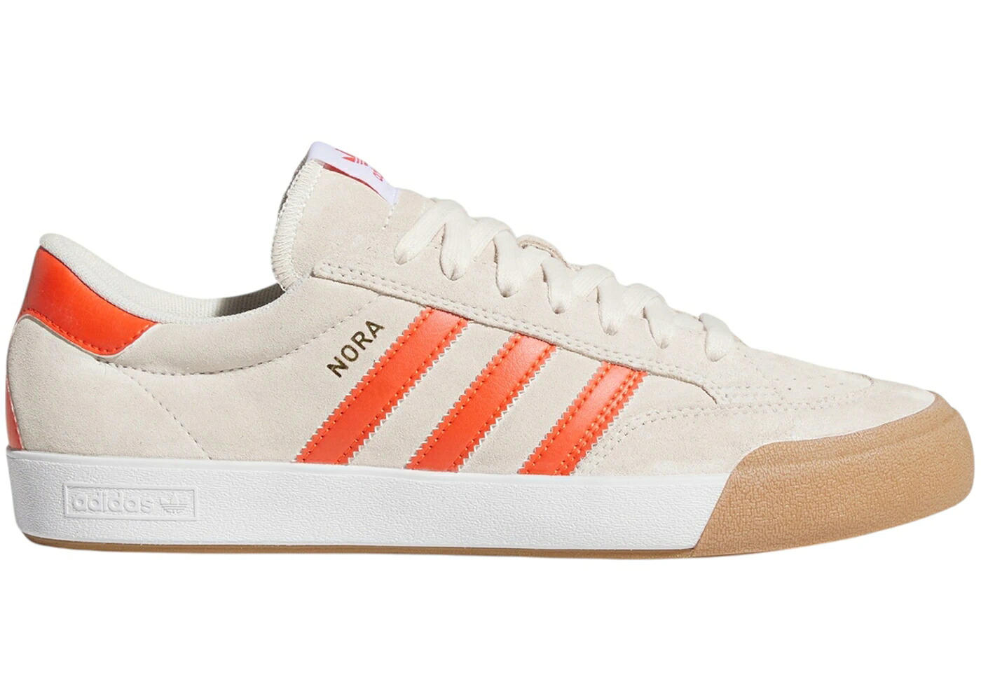 アディダス 白いこと 白いこと 橙 オレンジ色 スニーカー メンズ ADIDAS NORA WONDER WHITE ORANGE GUM / WONDER WHITE ORANGE GUM