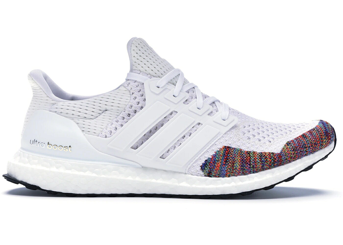 アディダス ウルトラ ブースト 白いこと 白いこと 虹色 虹霓 ウルトラブースト 1.0 スニーカー メンズ ADIDAS ULTRA BOOST WHITE RAINBOW / WHITE MULTICOLOR
