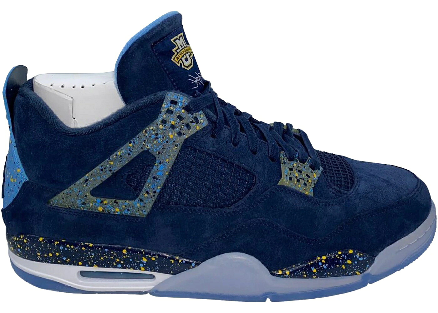 ナイキ ジョーダン マーケット スニーカー メンズ JORDAN 4 RETRO MARQUETTE (PE) / DARK OBSIDIAN VARSITY MAIZE