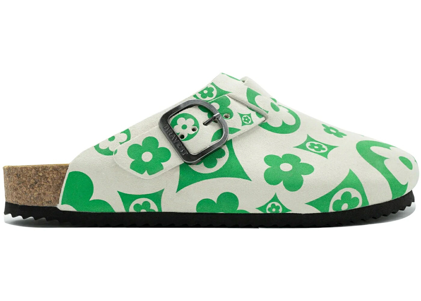 スエード スウェード 緑 グリーン クリーム スニーカー メンズ BRAVEST STUDIOS BRAVEST STUDIOS SUEDE PAISLEY CLOGS GREEN FLOWER / CREAM GREEN 35,700円