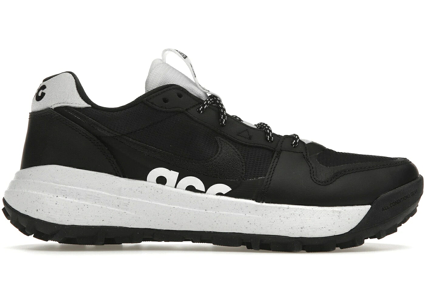 ナイキ 黒色 ブラック 白色 ホワイト スニーカー メンズ NIKE ACG LOWCATE BLACK WHITE / BLACK WHITE BLACK WHITE|スニケス