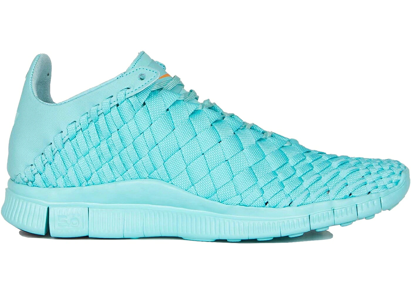 ナイキ 無償性 ウーブン テック アクア スニーカー メンズ NIKE FREE INNEVA WOVEN TECH LIGHT AQUA / LIGHT AQUA LIGHT AQUA KUMQUAT