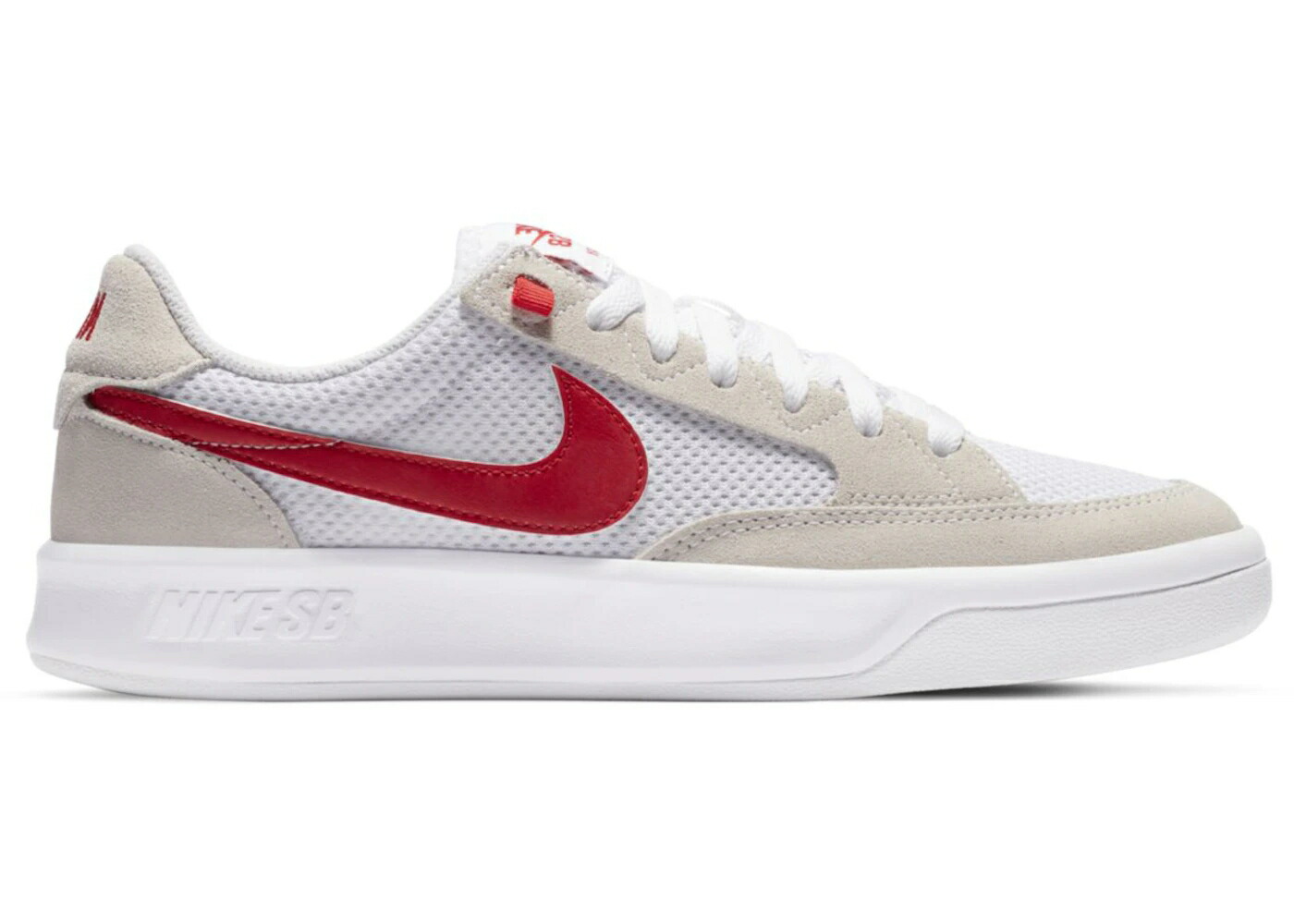 ナイキ エスビー 白色 ホワイト 赤 レッド スニーカー メンズ NIKE SB ADVERSARY WHITE UNIVERSITY RED / WHITE WHITE UNIVERSITY RED