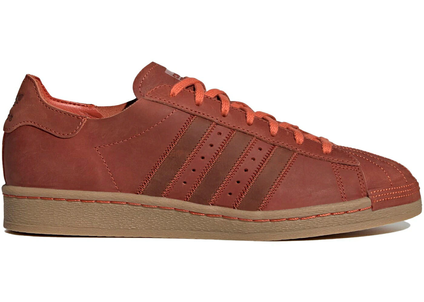 アディダス スーパースター 赤 レッド フォックス クリーム 白色 ホワイト スニーカー メンズ ADIDAS SUPERSTAR 82 SURF RED / SURF RED FOX RED CREAM WHITE