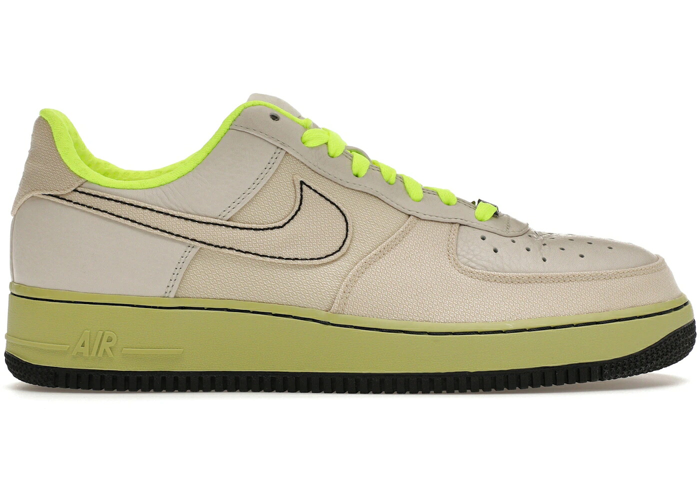 ナイキ 割り増し金 黒いこと 黒いこと 空軍 スニーカー メンズ NIKE AIR FORCE 1 LOW PREMIUM LIGHT BONE VOLT / LIGHT BONE LIGHT BONE VOLT BLACK