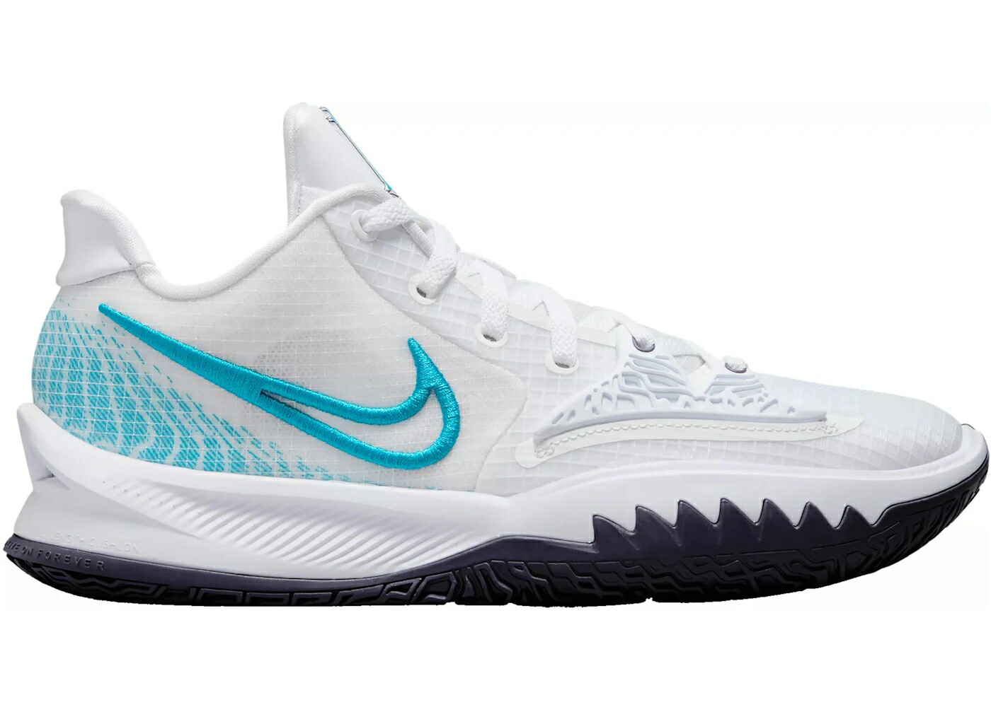 ナイキ カイリー 白いこと 白いこと レーザ 青味 青み スニーカー メンズ NIKE KYRIE 4 LOW WHITE LASER BLUE / WHITE DARK RAISIN LASER BLUE