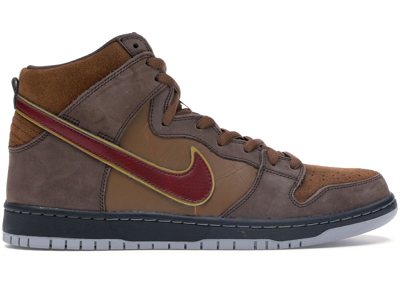ナイキ エスビー ダンク ご機嫌 シティ 野球クラブ 赤 赤いこと ダンクハイ スニーカー メンズ NIKE SB DUNK HIGH SPOT CIGAR CITY / DARK OAK TEAM RED LT BRTSH TN
