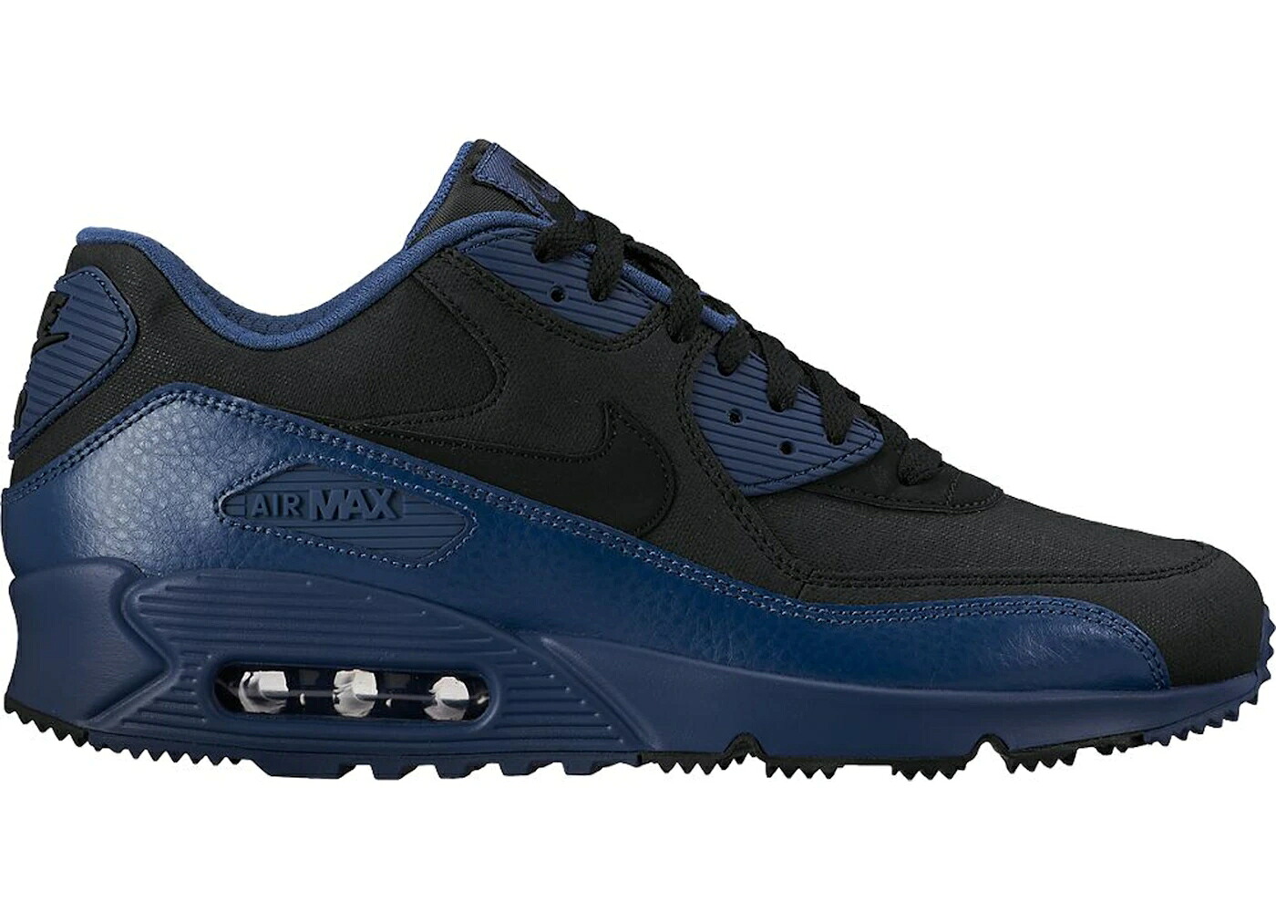 ナイキ マックス ウィンター 青色 ブルー 黒色 ブラック エアマックス スニーカー メンズ NIKE AIR MAX 90 WINTER SQUADRON BLUE / SQUADRON BLUE BLACK|スニケス