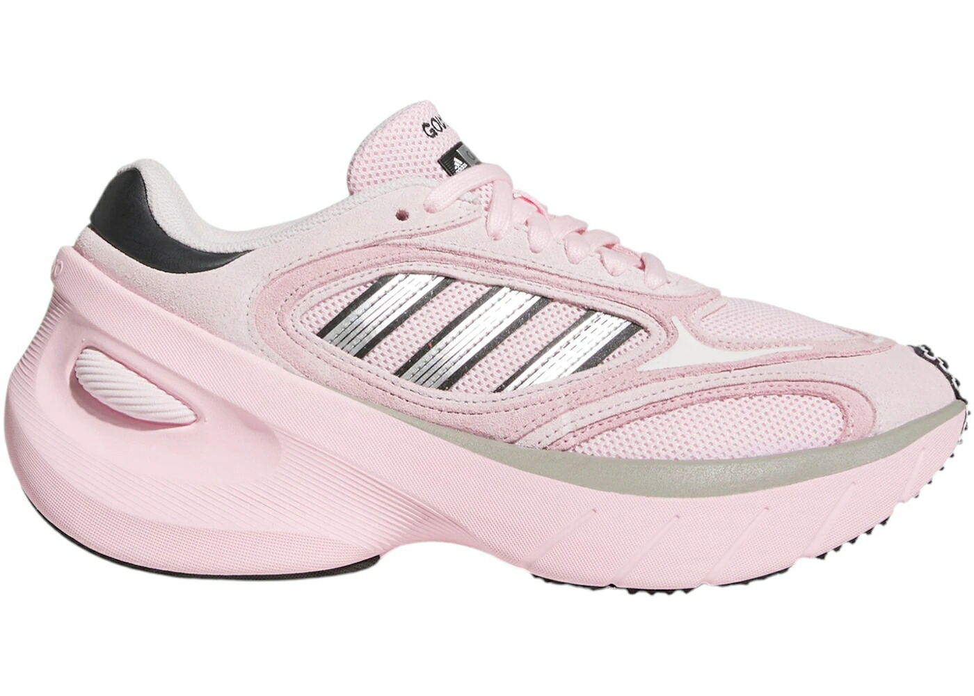 アディダス アディゼロ サクラ色 しろがね色 しろがね色 中核グループ スニーカー メンズ ADIDAS ADIZERO GOUKANA CLEAR PINK SILVER METALLIC / CLEAR PINK SILVER METALLIC CORE