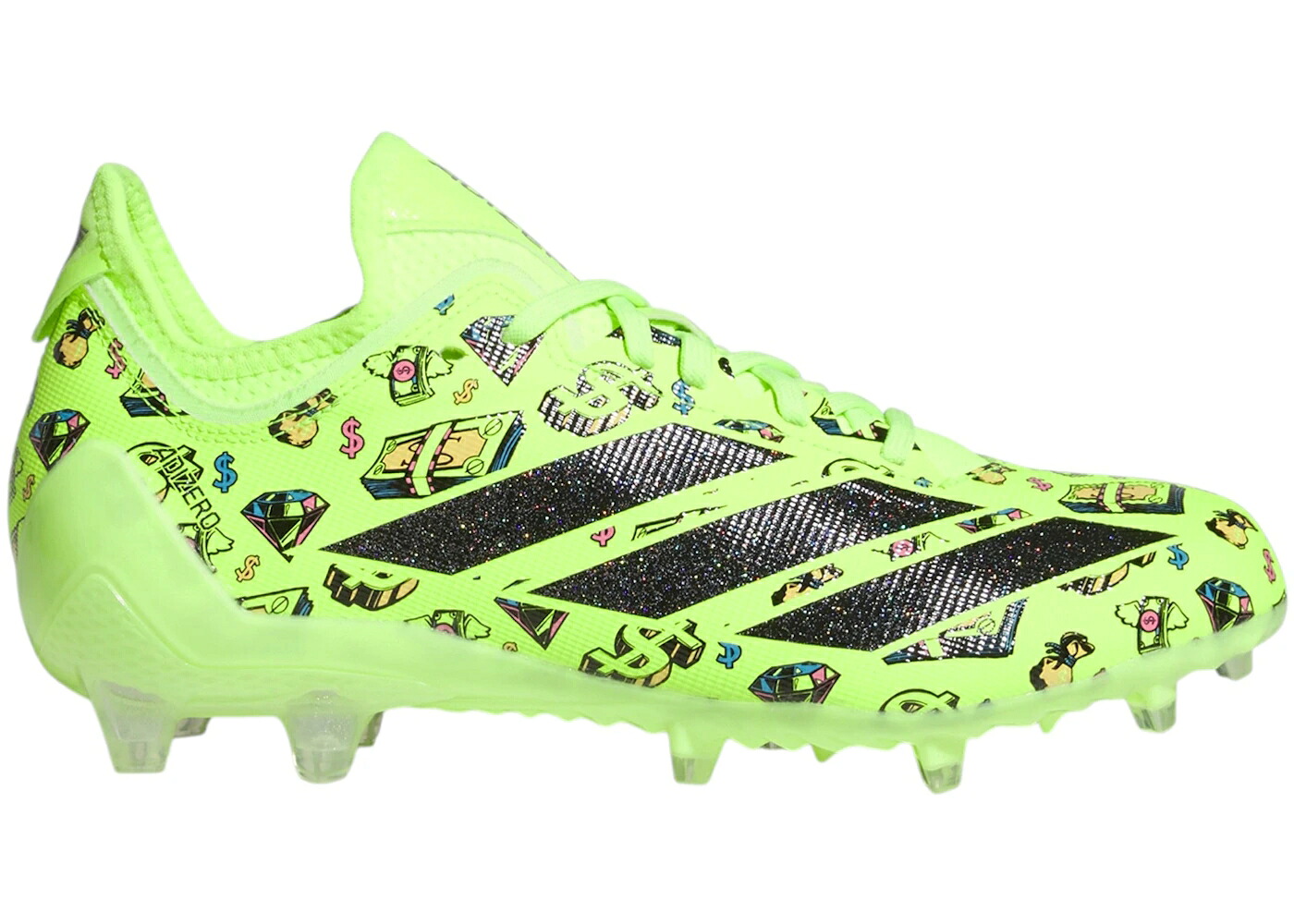 アディダス アディゼロ 黒色 ブラック コア ELECTRIC.1 スニーカー メンズ ADIDAS ADIZERO II PLAY MONEY LUCID LEMON BLACK / LUCID LEMON CORE BLACK LUCID