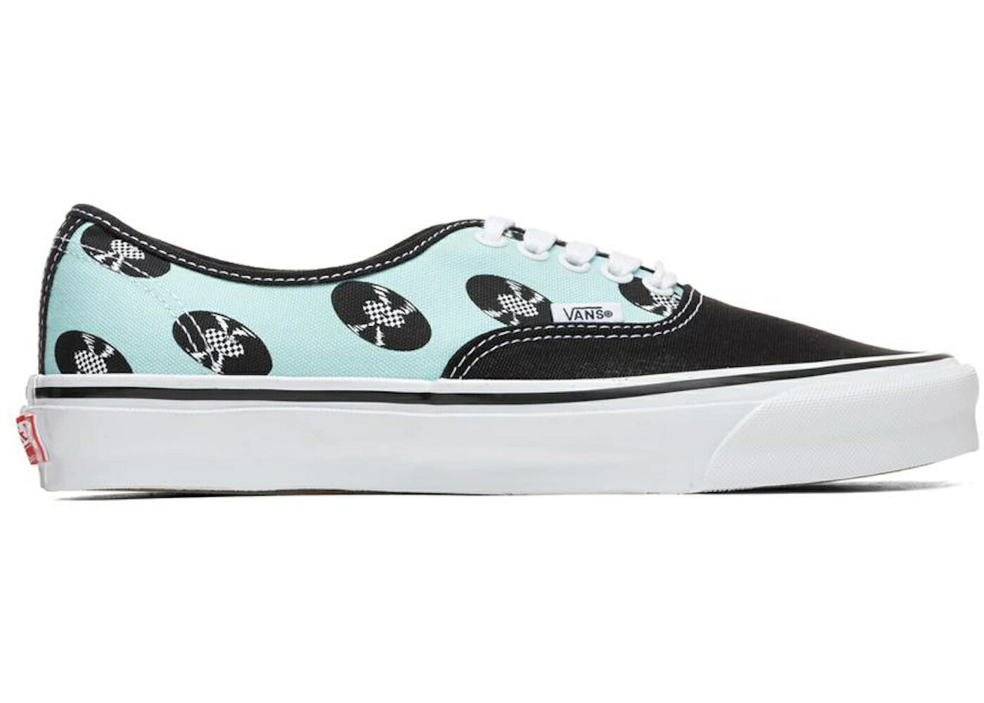 ヴァンズ バンズ オーセンティック 青色 ブルー 黒色 ブラック 白色 ホワイト スニーカー メンズ VANS AUTHENTIC LX WACKO MARIA BLUE RECORDS / BLACK BABY BLUE WHITE