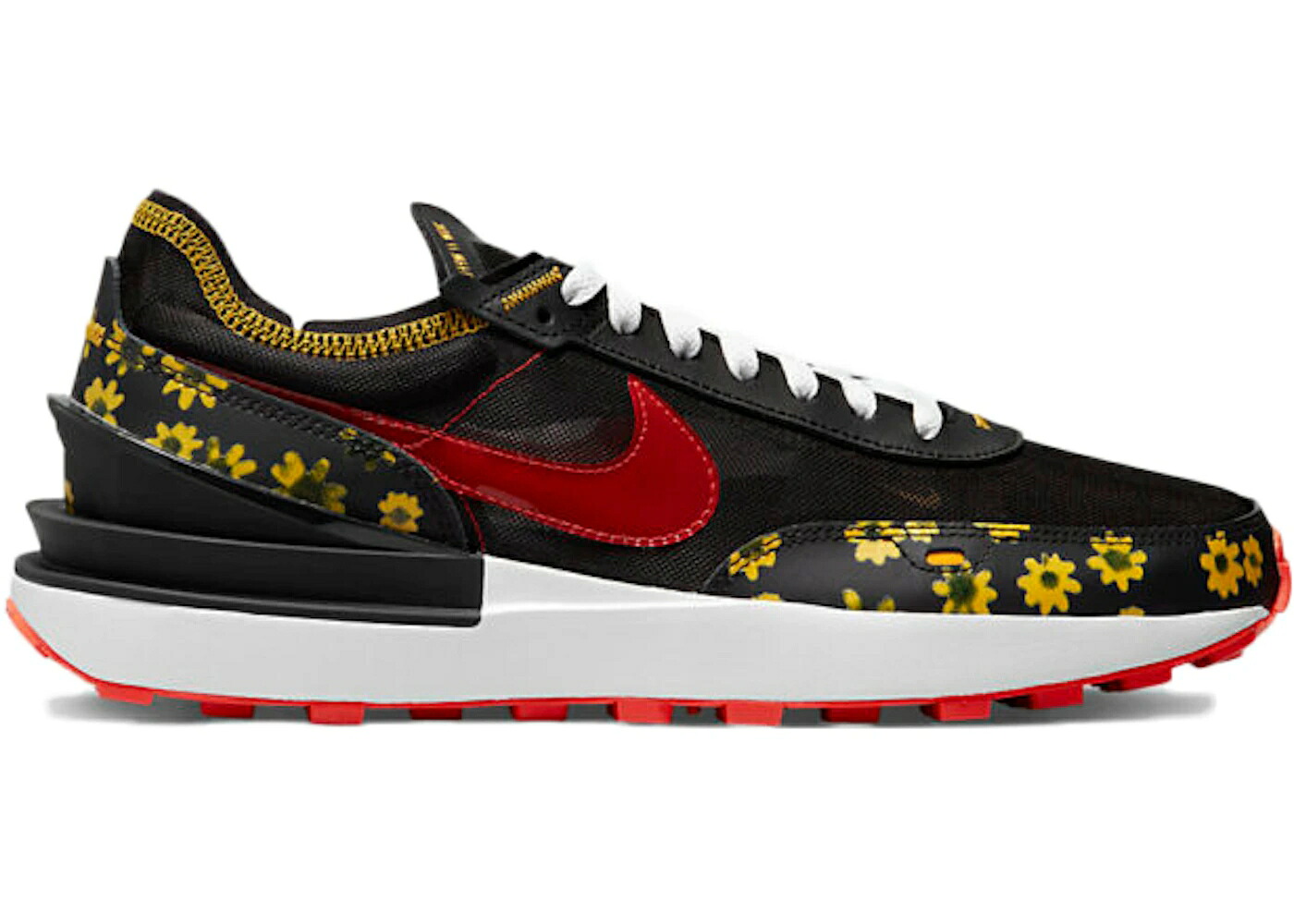 ナイキ ワーヘル 黒いこと 黒いこと 黄味がかった 黄色 赤 赤いこと スニーカー メンズ NIKE WAFFLE ONE SUNFLOWER / BLACK YELLOW RED