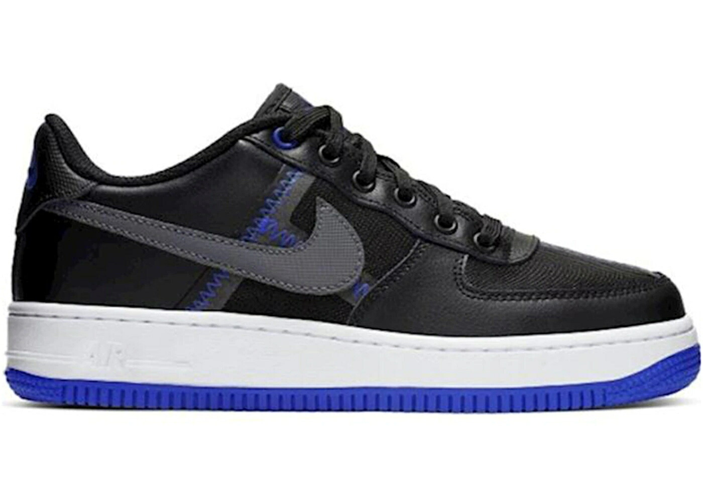 ナイキ 黒いこと 黒いこと 青碧 青碧 紺色 米国海軍 空軍 お坊っちゃん キッズ NIKE AIR FORCE 1 LOW LV8 BLACK RACER BLUE MYSTIC NAVY (GS) / BLACK RACER BLUE MYSTIC NAVY もの言う花 マタニティ スニーカー