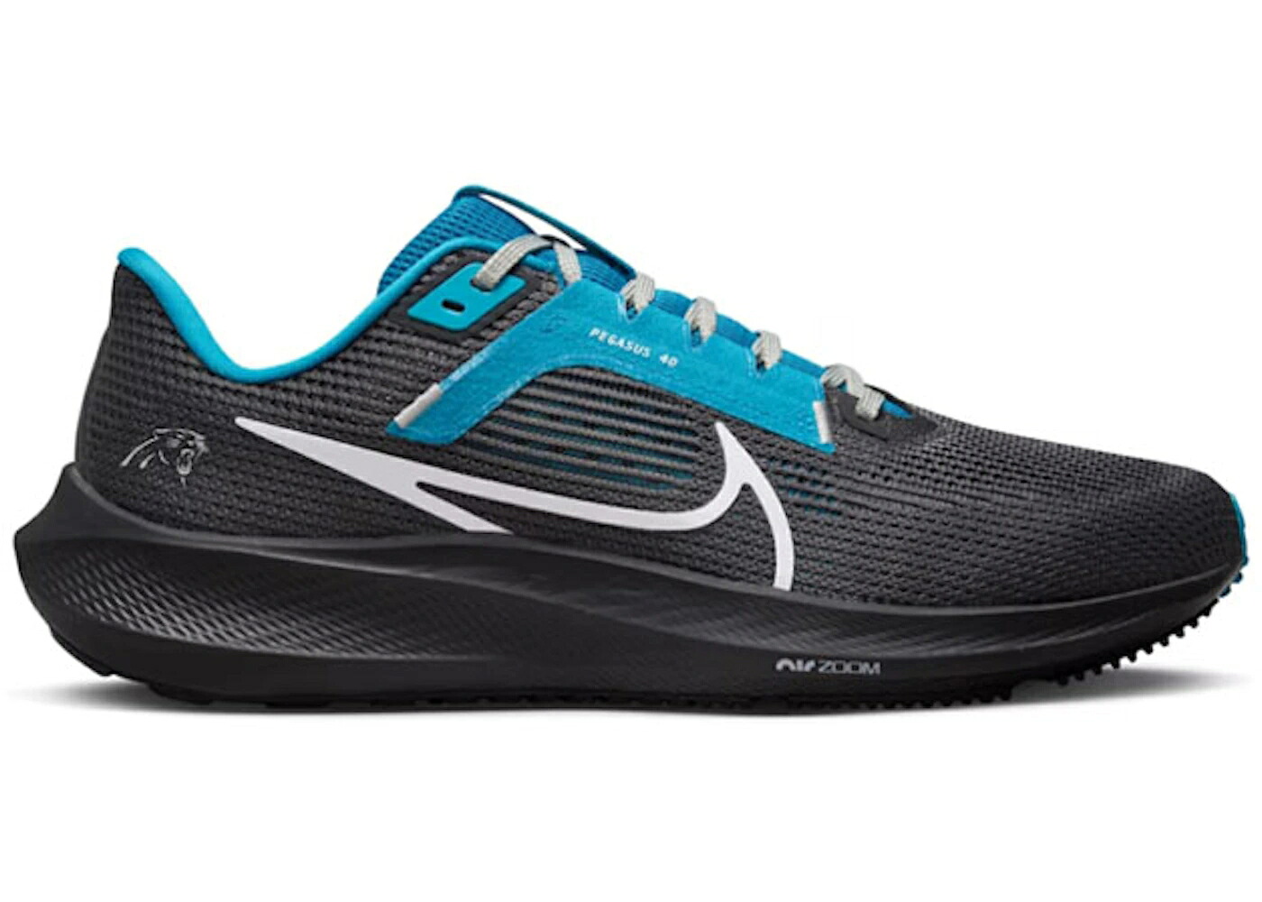 ナイキ ペガサス カロライナ パンサーズ 青色 ブルー スニーカー メンズ NIKE PEGASUS 40 CAROLINA PANTHERS / ANTHRACITE TIDAL BLUE MEDIUM｜スニケス