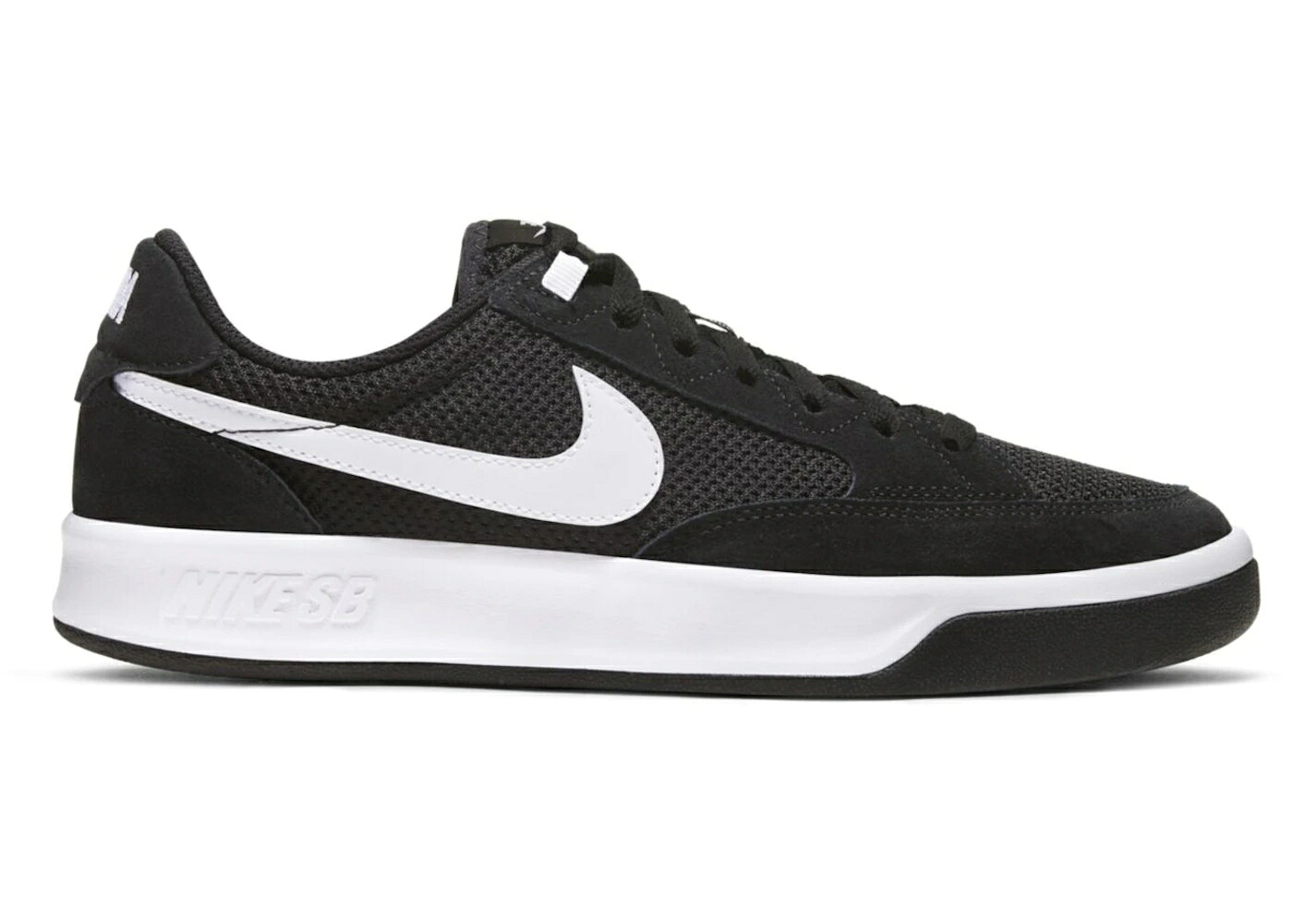ナイキ エスビー 黒いこと 黒いこと 白いこと 白いこと スニーカー メンズ NIKE SB ADVERSARY BLACK / BLACK BLACK WHITE スニーカー-靴