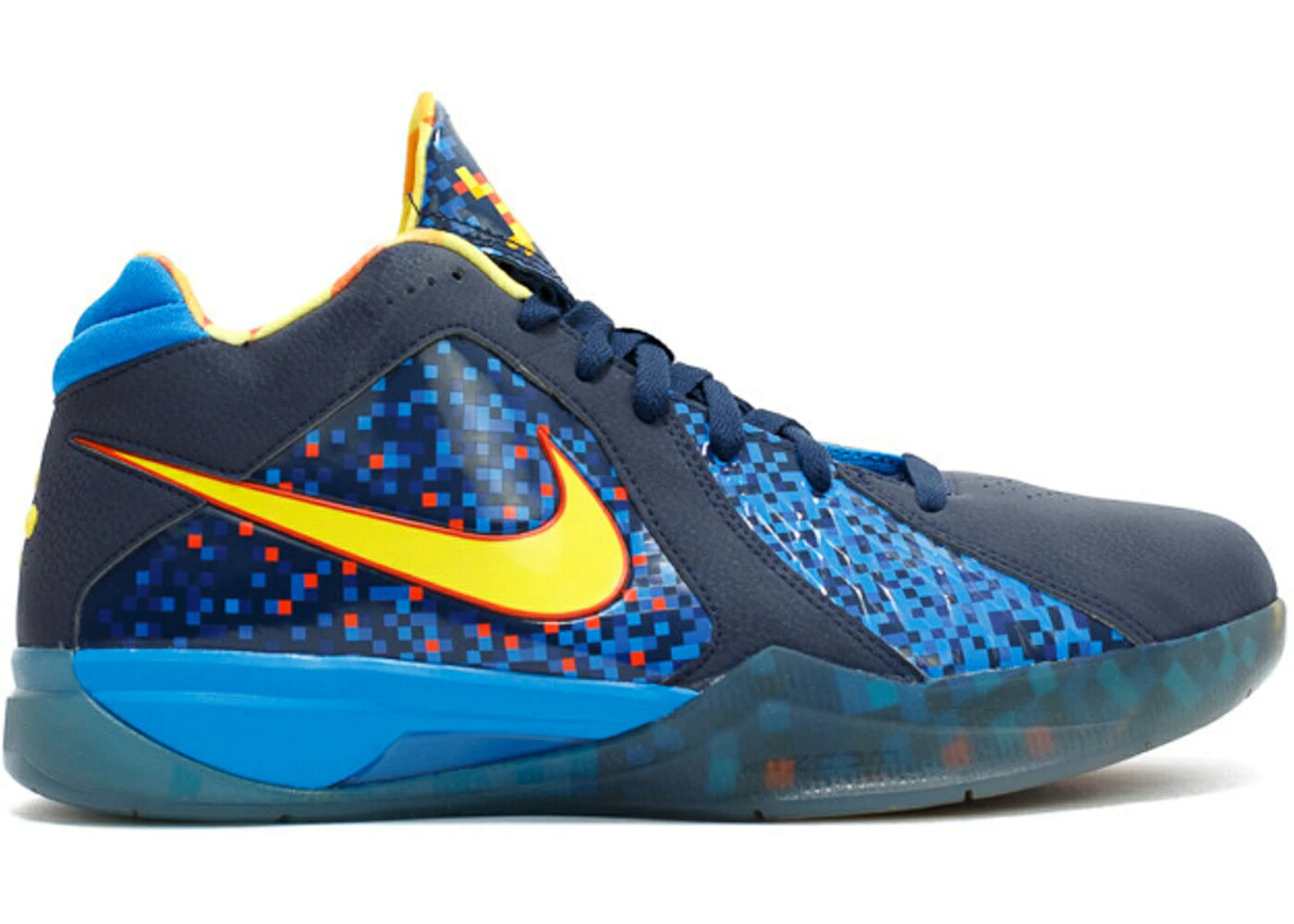 ナイキ 青色 ブルー 黄色 イエロー 橙 オレンジ スニーカー メンズ NIKE KD 3 EA SPORTS / BLUE YELLOW ORANGE 3M