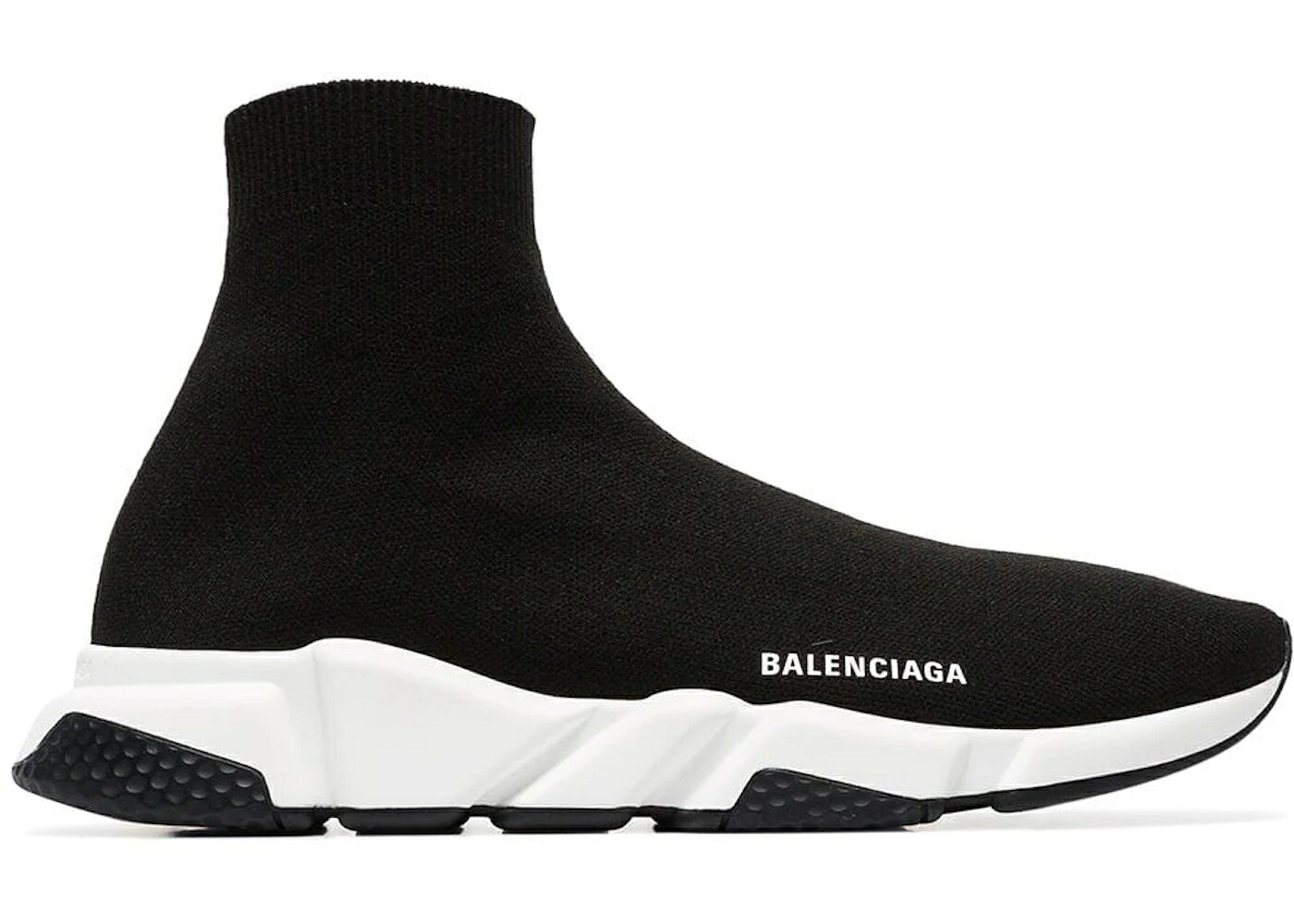 バレンシアガ 機敏さ 編み物 御機嫌 黒いこと 黒いこと スニーカー メンズ BALENCIAGA SPEED KNIT HIGH BLACK 2018 /