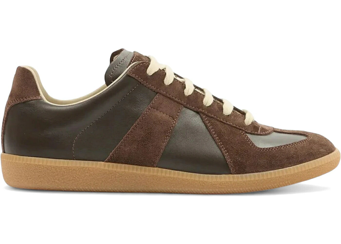 メゾンマルジェラ 茶色 ブラウン スニーカー メンズ MAISON MARGIELA MAISON MARGIELA REPLICA DARK BROWN / DARK BROWN
