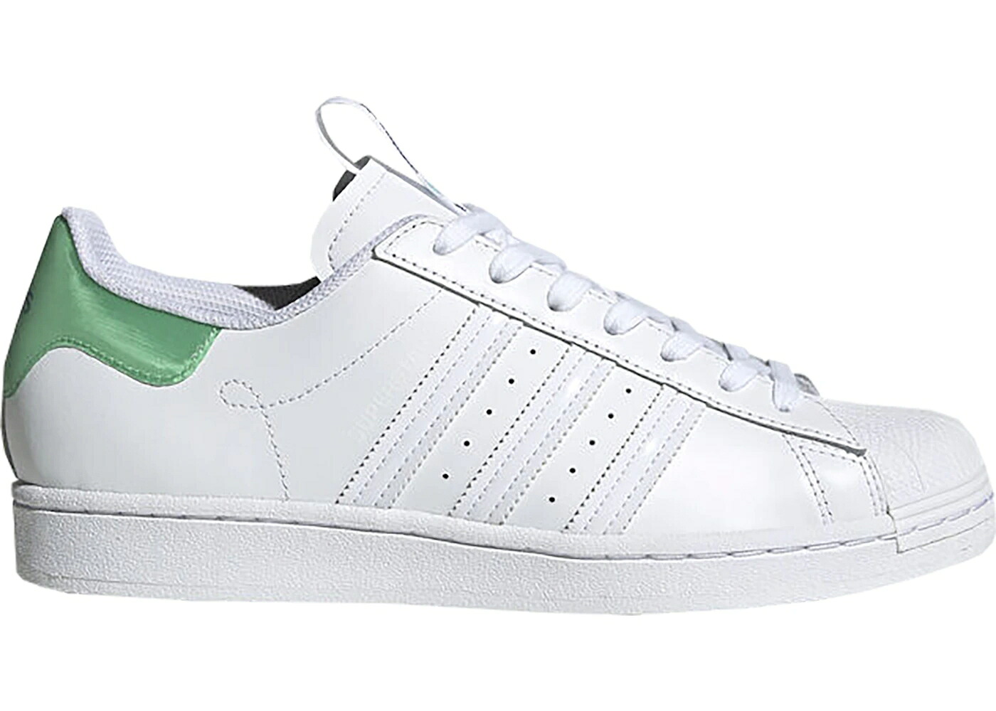 アディダス スーパースター シティ 白色 ホワイト 緑 グリーン 青色 ブルー スニーカー メンズ ADIDAS SUPERSTAR PARIS CITY PACK / WHITE GREEN BLUE|スニケス
