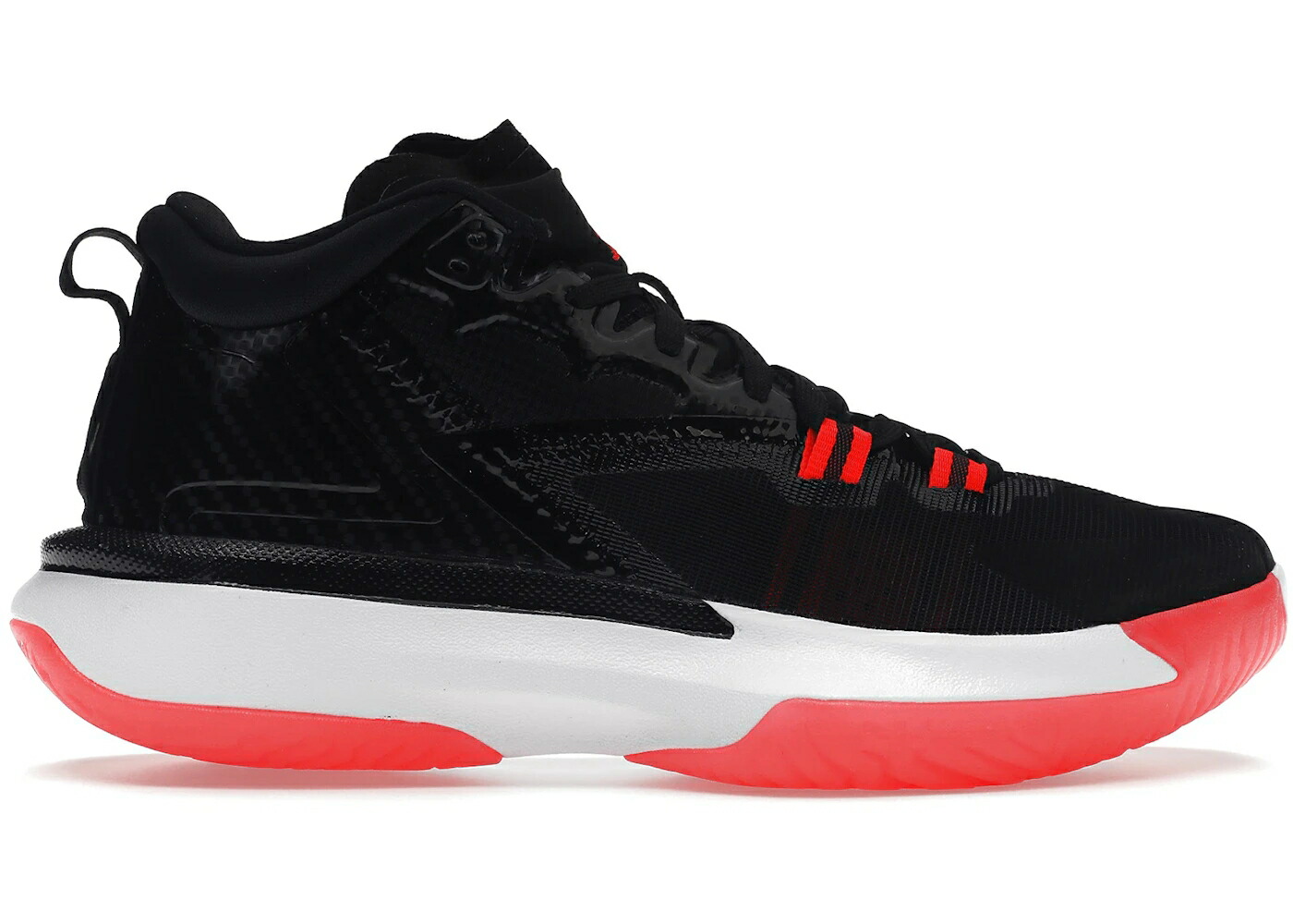 ナイキ ジョーダン 黒色 ブラック 白色 ホワイト クリムゾン スニーカー メンズ JORDAN ZION 1 BLACK WHITE BRIGHT CRIMSON / BLACK BRIGHT CRIMSON WHITE