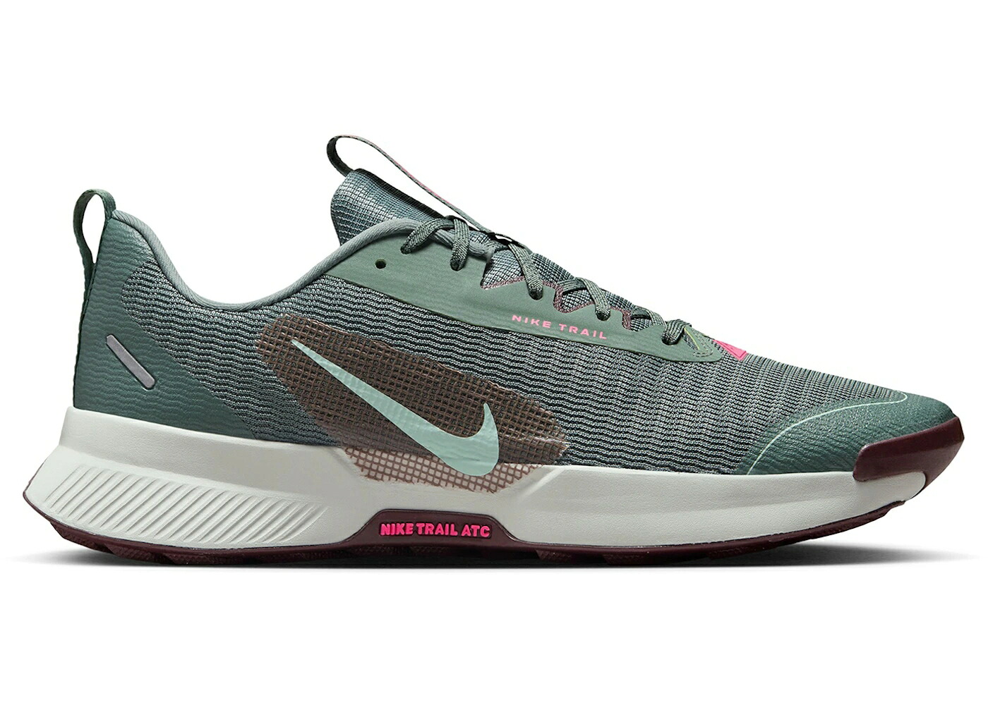 ナイキ 緑 緑であること ぶどう酒色 バーガンディー スニーカー メンズ NIKE JUNIPER TRAIL 3 CLAY GREEN BURGUNDY CRUSH / CLAY GREEN BURGUNDY CRUSH LIGHT