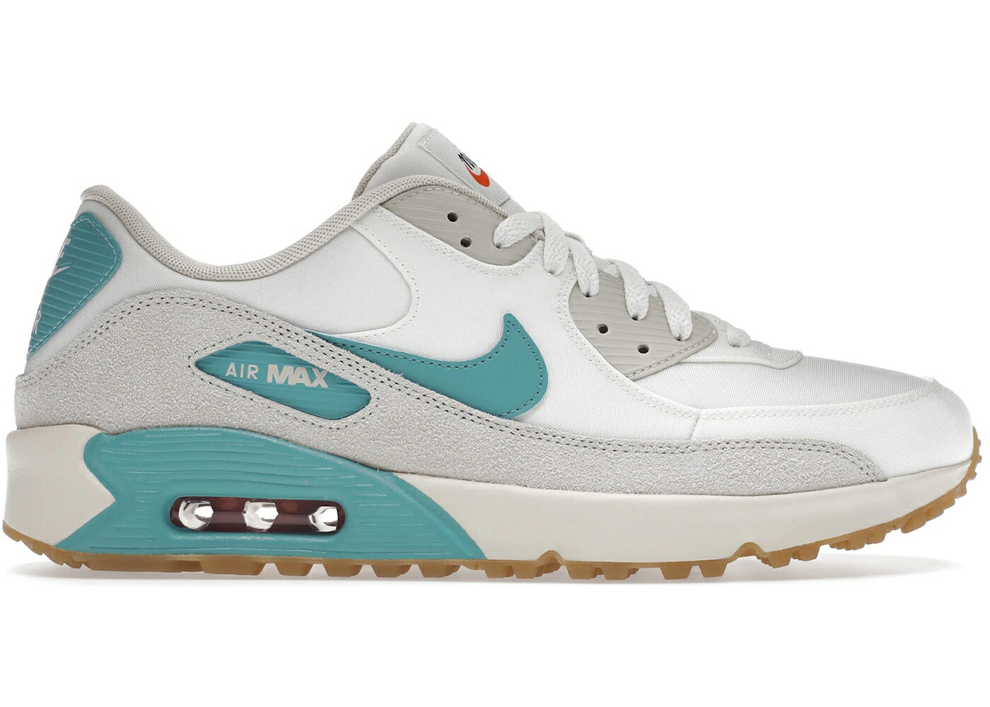 ナイキ マックス ゴルフ エアマックス スニーカー メンズ NIKE AIR MAX 90 GOLF SAIL WASHED TEAL / SAIL WASHED TEAL GUM
