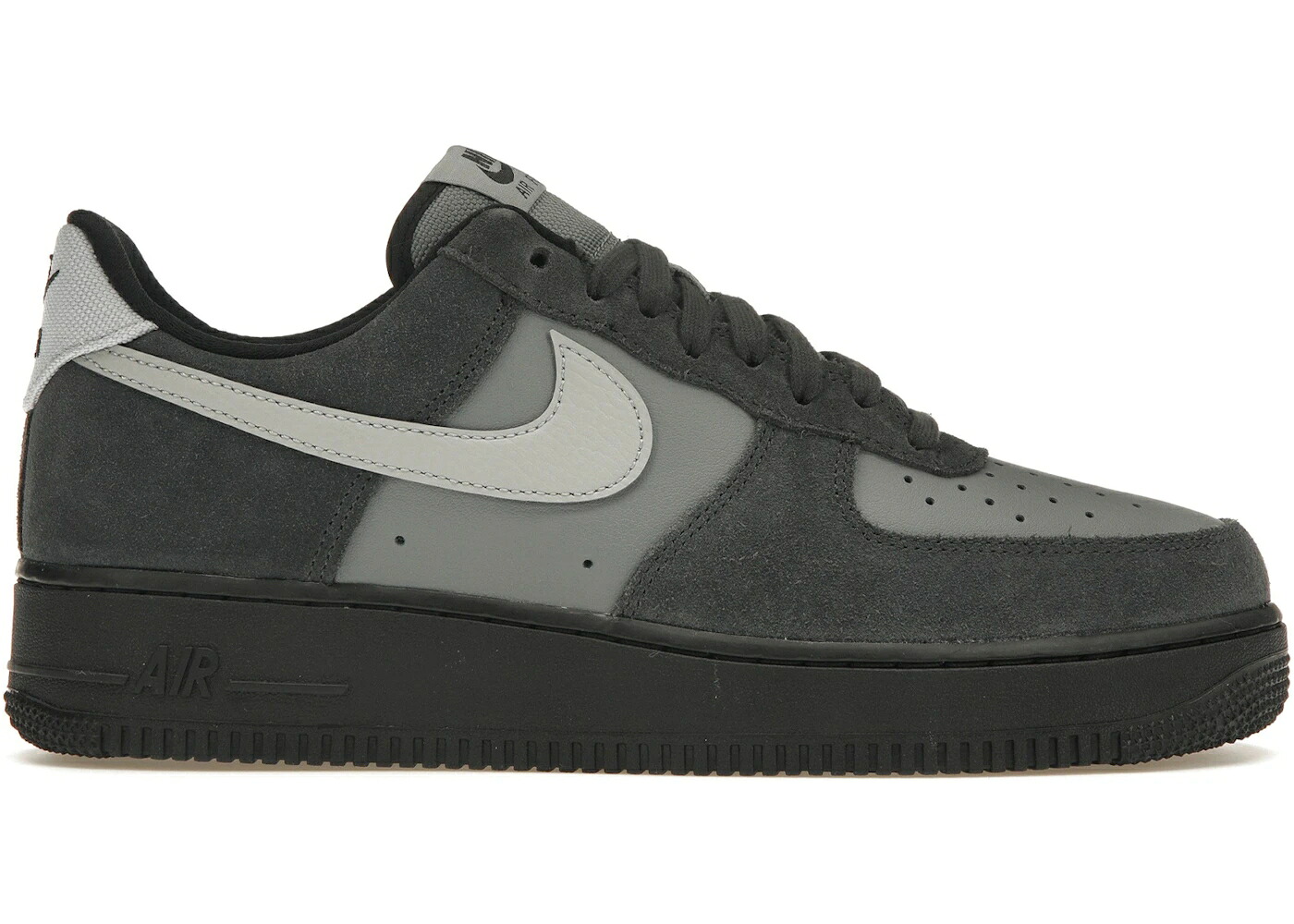 ナイキ 冷やりとした 薄墨色 薄墨色 黒いこと 黒いこと 空軍 スニーカー メンズ NIKE AIR FORCE 1 LOW LV8 ANTHRACITE COOL GREY / ANTHRACITE COOL GREY BLACK WOLF