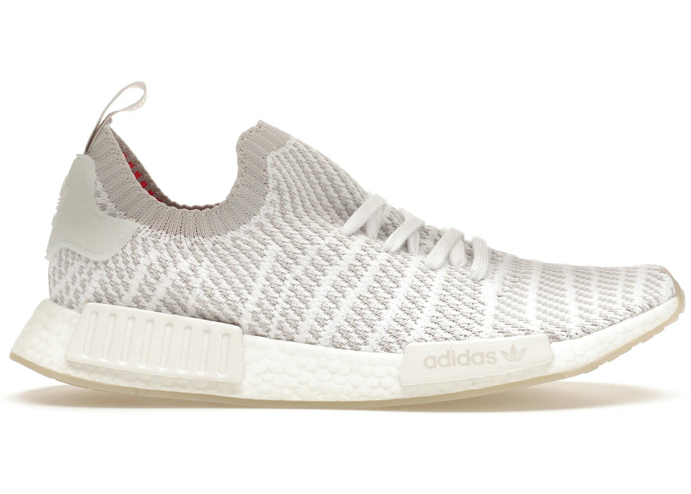 アディダス 白色 ホワイト 灰色 グレー ピンク スニーカー メンズ ADIDAS NMD R1 STLT CLOUD WHITE / CLOUD WHITE GREY ONE SOLAR PINK