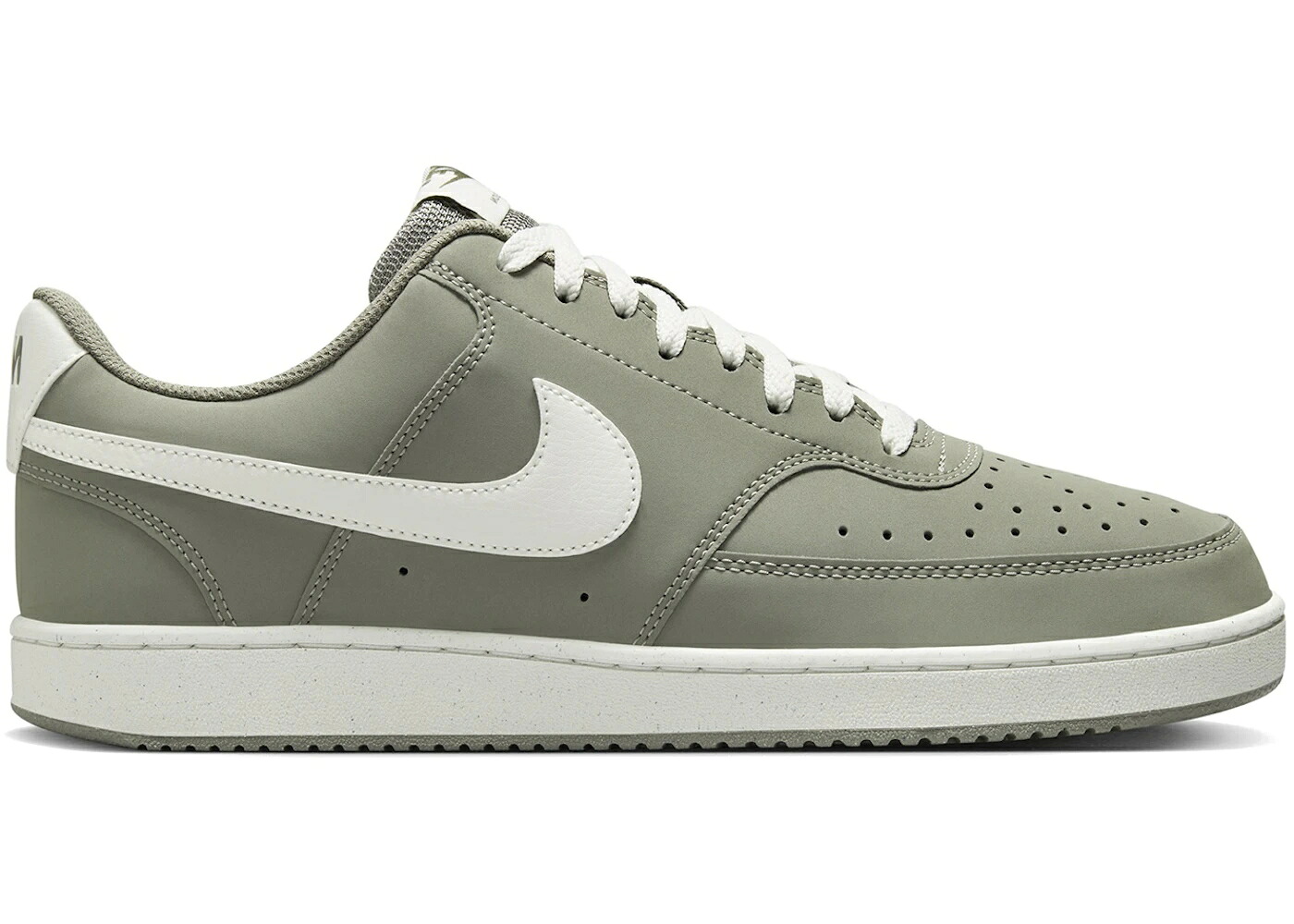 ナイキ 厚地の外套 割り増し金 正規陸軍 スニーカー メンズ NIKE COURT VISION LOW PREMIUM LIGHT ARMY SAIL / LIGHT ARMY SAIL