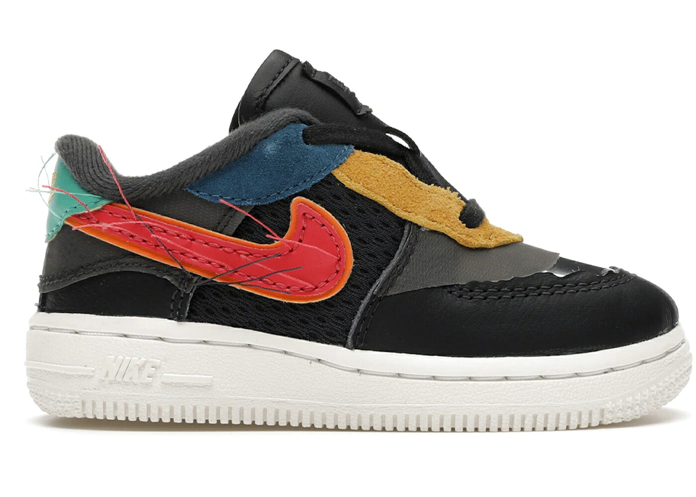 ナイキ 薄墨色 薄墨色 空軍 お坊っちゃん キッズ NIKE AIR FORCE 1 LOW BHM (2020) (TD) / DARK SMOKE GREY BOMBAY SOLAR