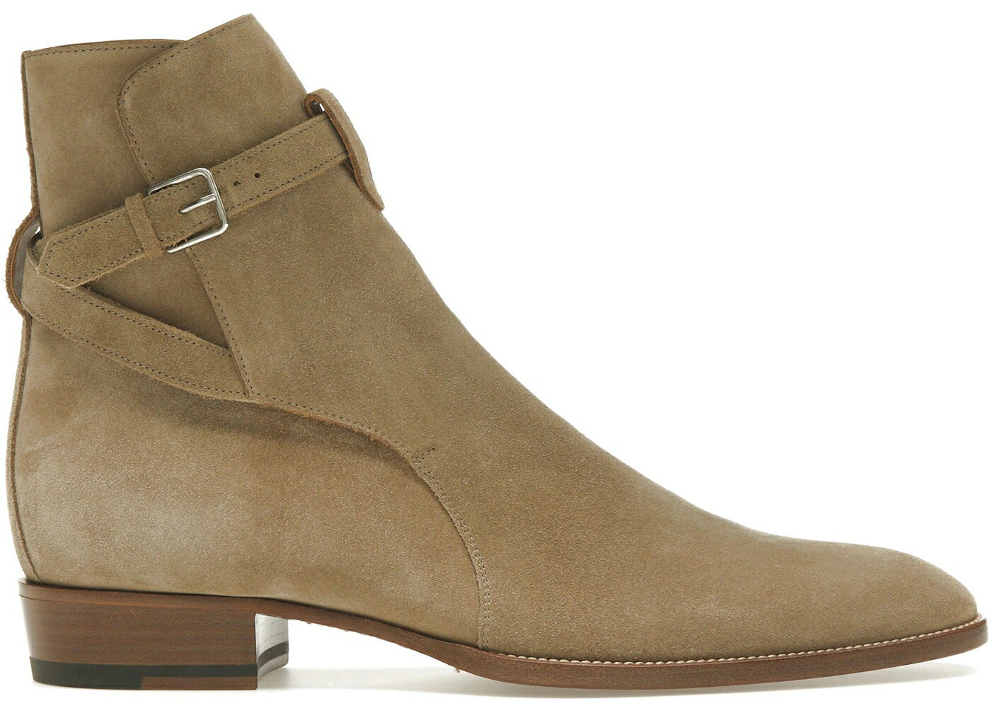 サンローラン ブーツ 葉巻きタバコ スエードクロス スウェード 赤銅色 赤銅色 スニーカー メンズ SAINT LAURENT SAINT LAURENT WYATT JODHPUR BOOT TOBACCO SUEDE / BROWN
